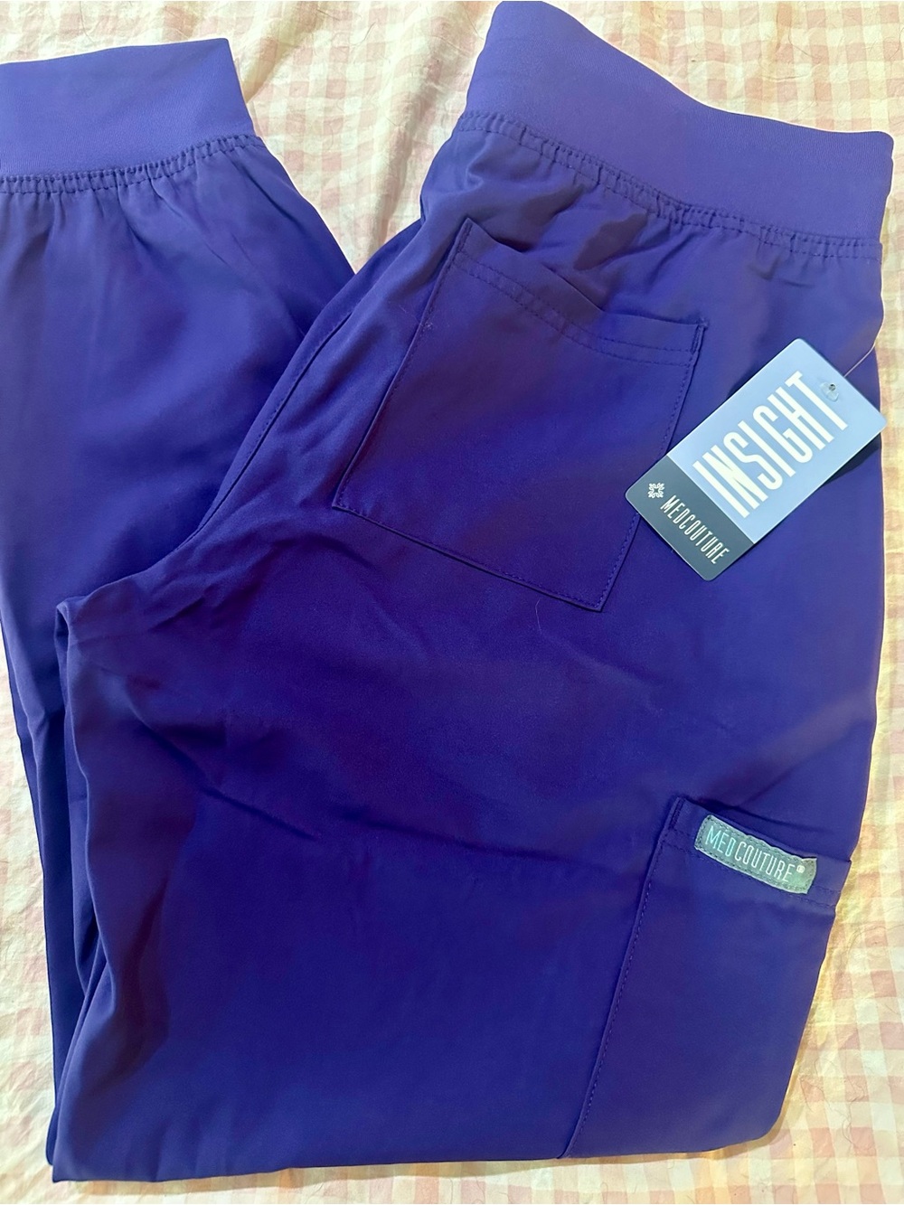 Med Couture Grape Insight Joggers SIZE M
